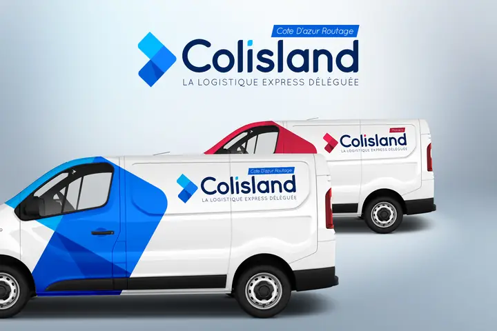 Logo et habillage des utilitaires - Colisland