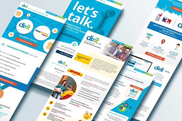 Newsletters et e-mails marketing - Dixit