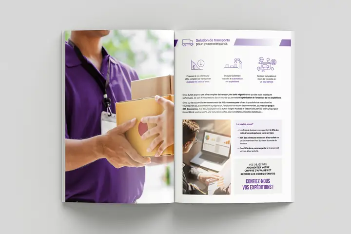 Brochure : pages intérieures - Envoi du Net