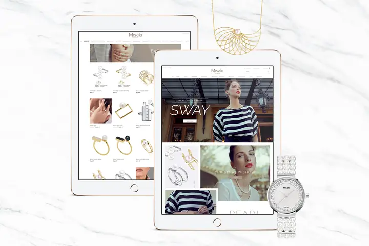 Webdesign e-commerce joaillerie - Misaki