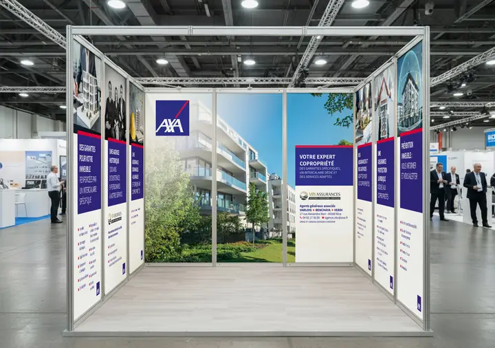 Stand de salon - VBV Assurances (AXA)