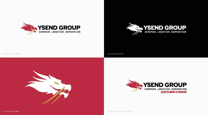 Logo et déclinaisons (couleur, monochrome, bilingue) - Ysend Group